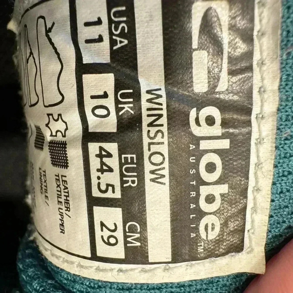 Globe black suede and canvas with g sole sneakers men’s size 11 - Picture 7 of 8